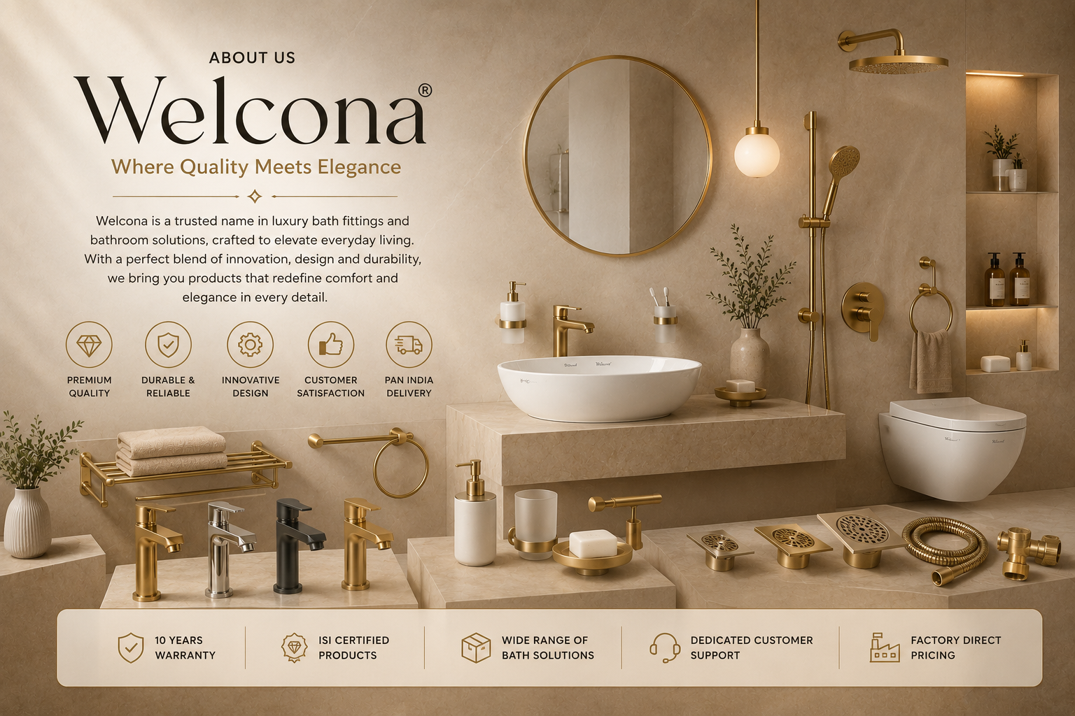 Welcona Luxury Bath Fittings - Brand Profile & Details